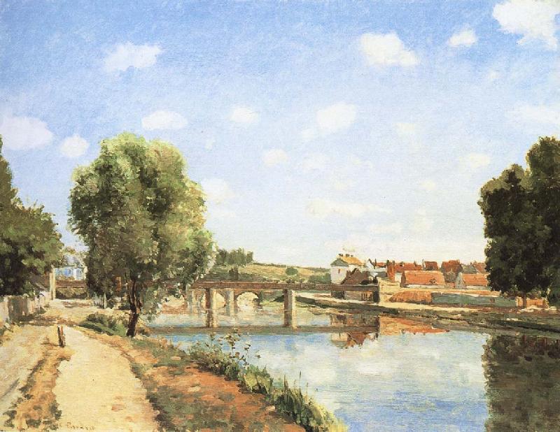 Camille Pissarro Pang map of the railway bridge Schwarz